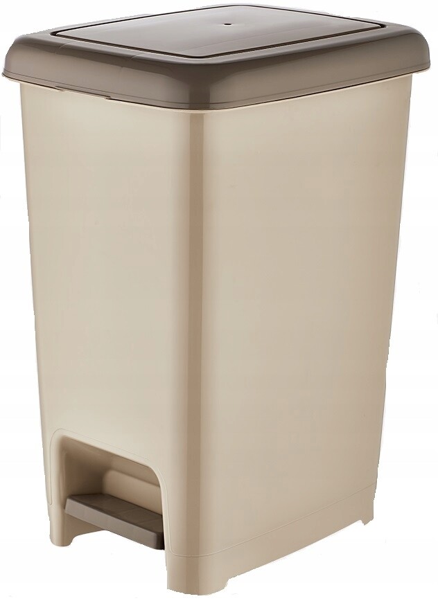 Koš na odpadky 60 l, pedálový, prostorný, s kompletním víkem pro kuchyň a kancelář
