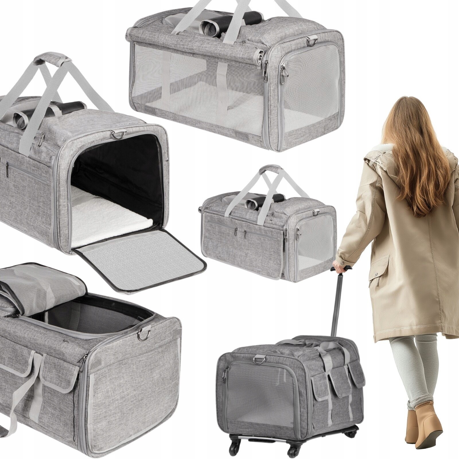 Přepravka Na Kolečkách Pro Psa Kočku Taška Batoh Do 13 Kg Furrever Friends