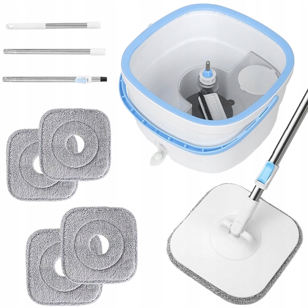 Mop Na Mytí Bez Použití Rukou, Škálovatelné Oddělení Nečistot A Čistoty, Otáčení O 360°