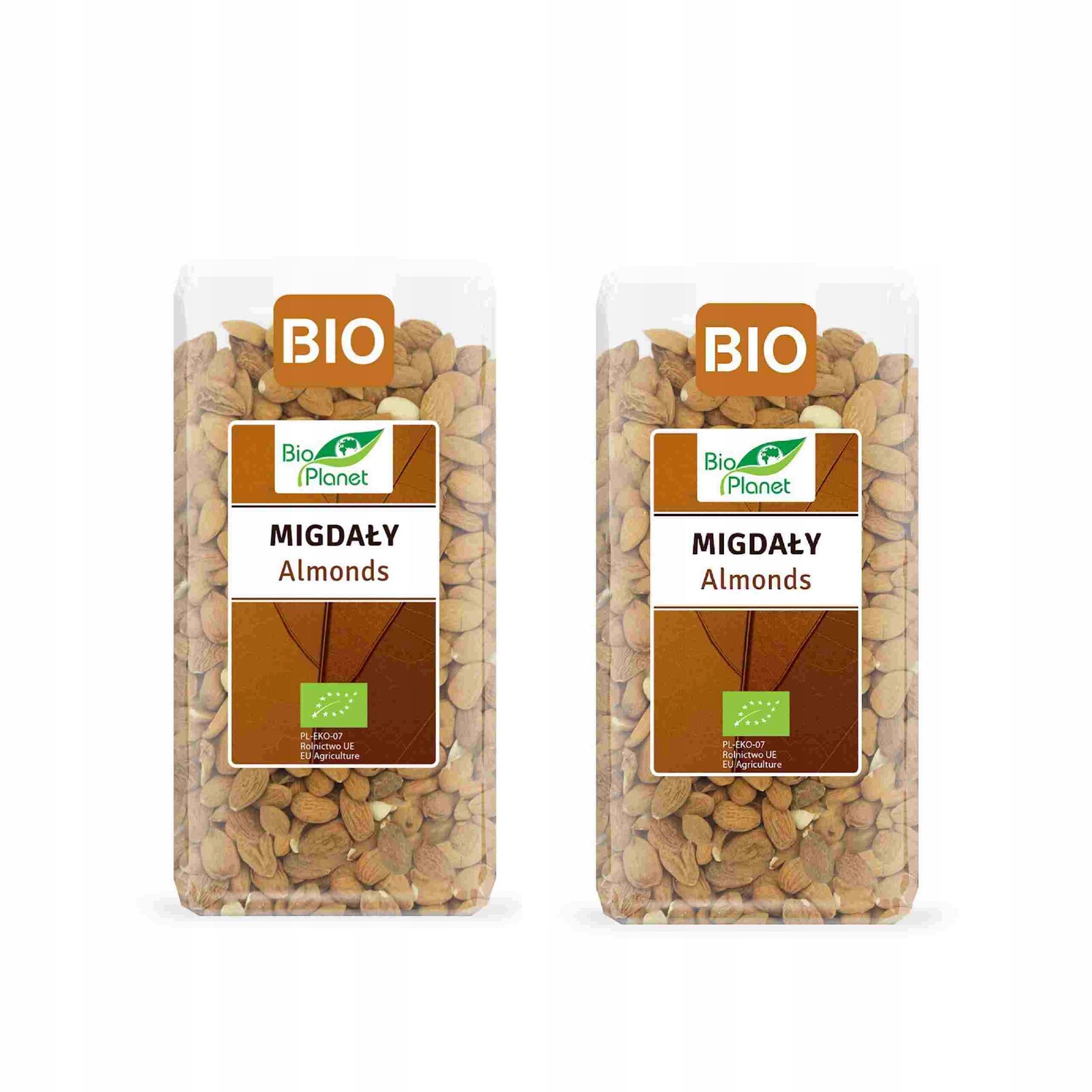 2x Mandle Eko Bio 350 g bezlepkové, zdravá svačinka keto Bio Planet