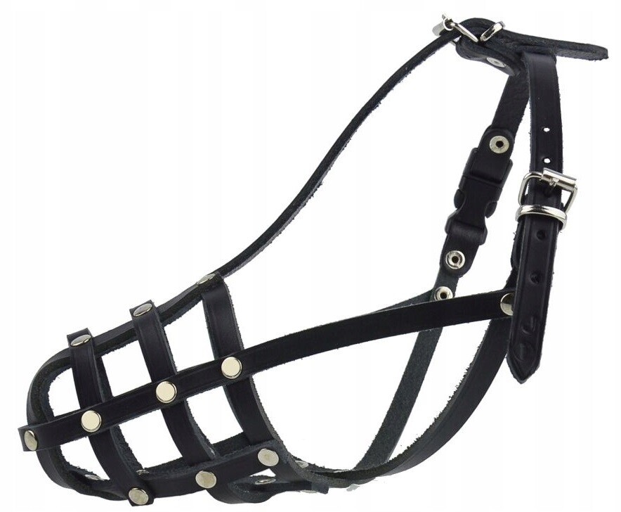 Kožený náhubek pro psa Champion Jezevčík JA5 23/9 Cm