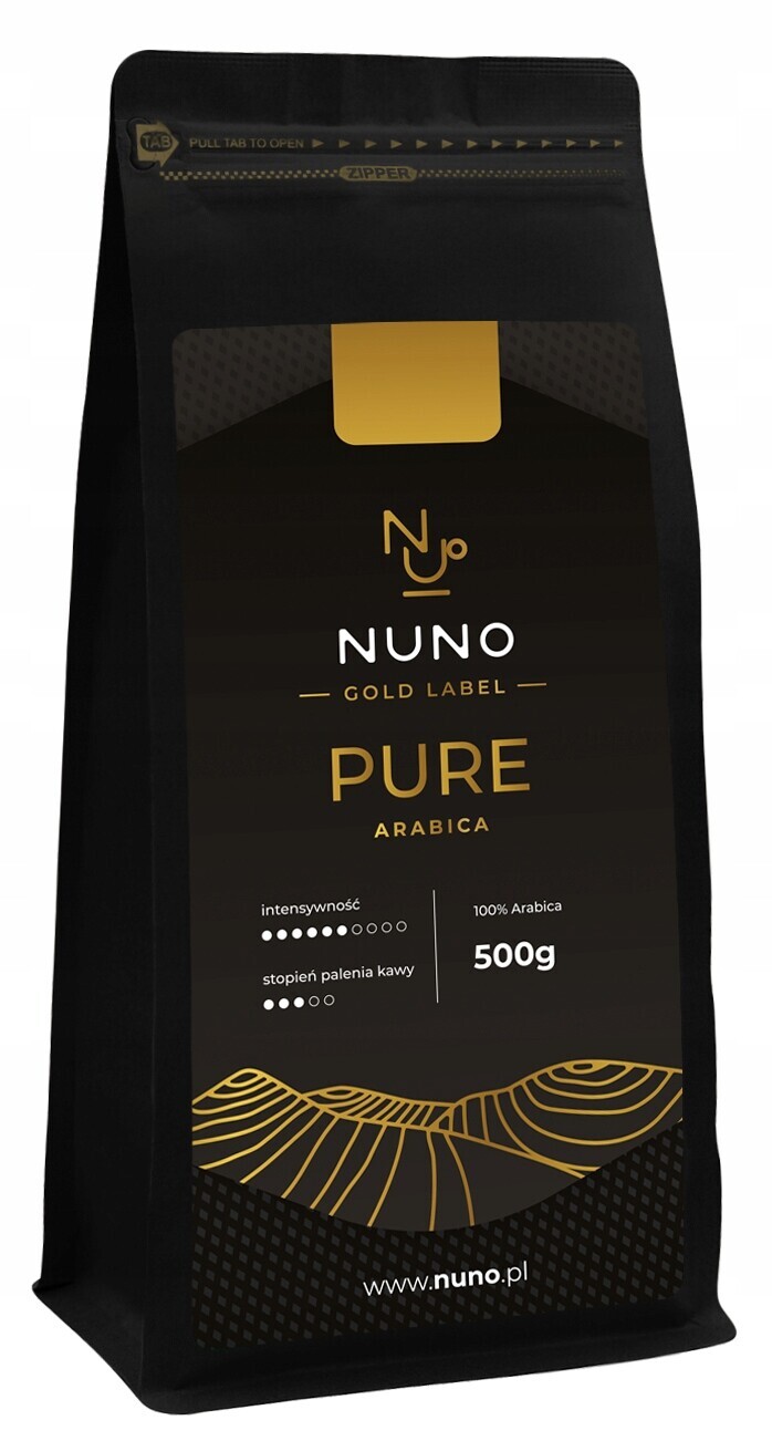 Káva Zrnková Arabica 100% Čerstvě Pražená 72h Nuno Gold Pure 500g
