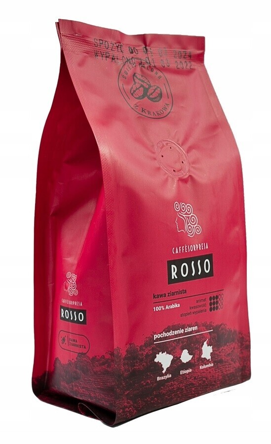 Káva zrnková Caveres Rosso 1 kg 1000 g