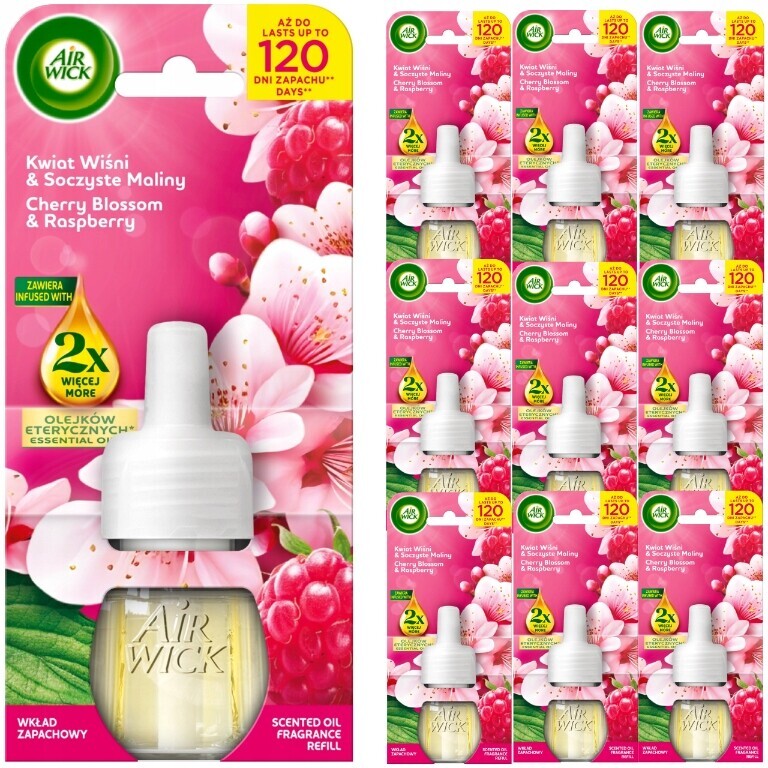 Air Wick Náplně Do Elektrického Osvěžovače Magnolie Višňový Květ 10 X 19 ML