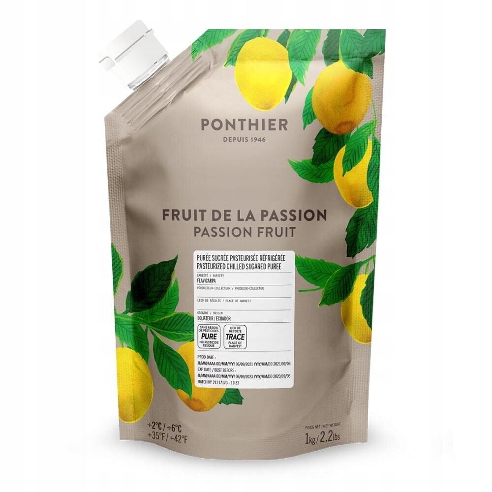 Pyré marakuja chlazená 1 kg Ponthier