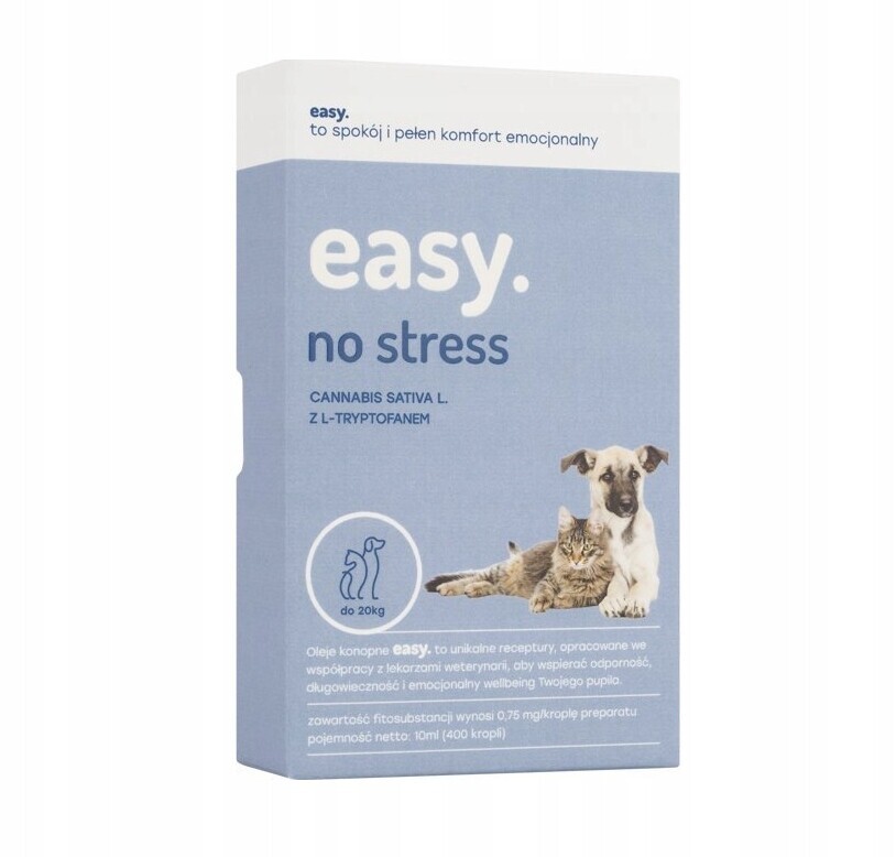 Easy. Cannabis Sativa L. s L-Tryptofanem – konopný olej pro psy a kočky