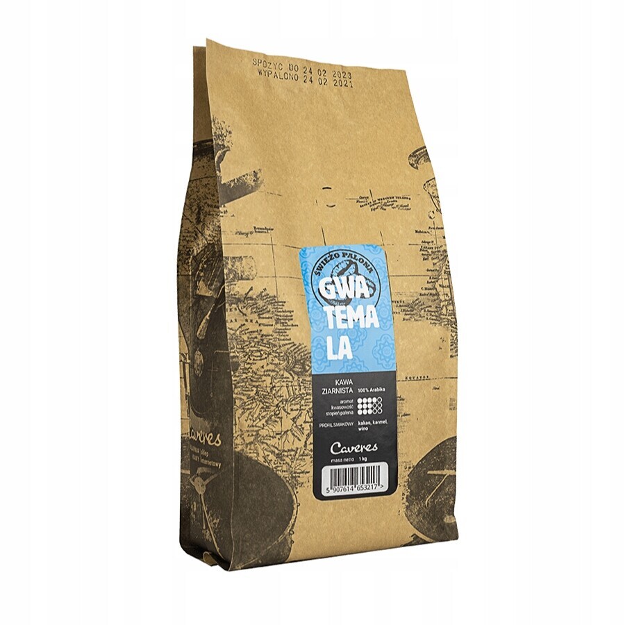 Káva zrnková Caveres Guatemala 1 kg 1000 g