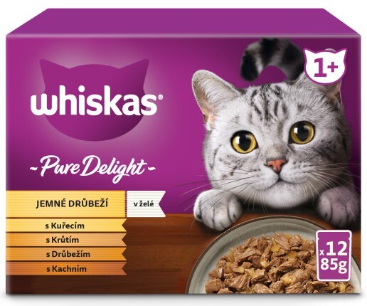 Whiskas Mars Sada sáčků pro kočky Klasické jídlo Pure Delights 48x85