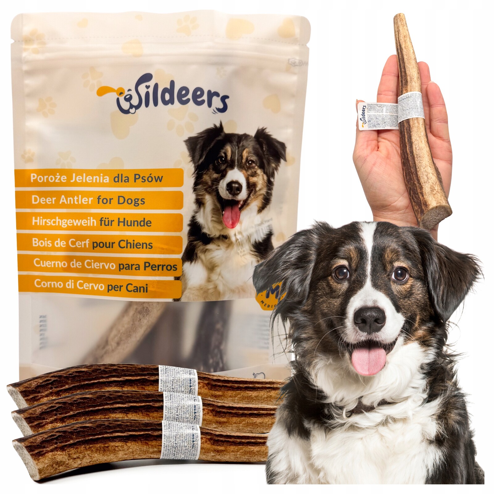 Jelení Parohy Pro Psa, Přírodní Kousátka, Tvrdé, Zdravé, Plné Minerálů