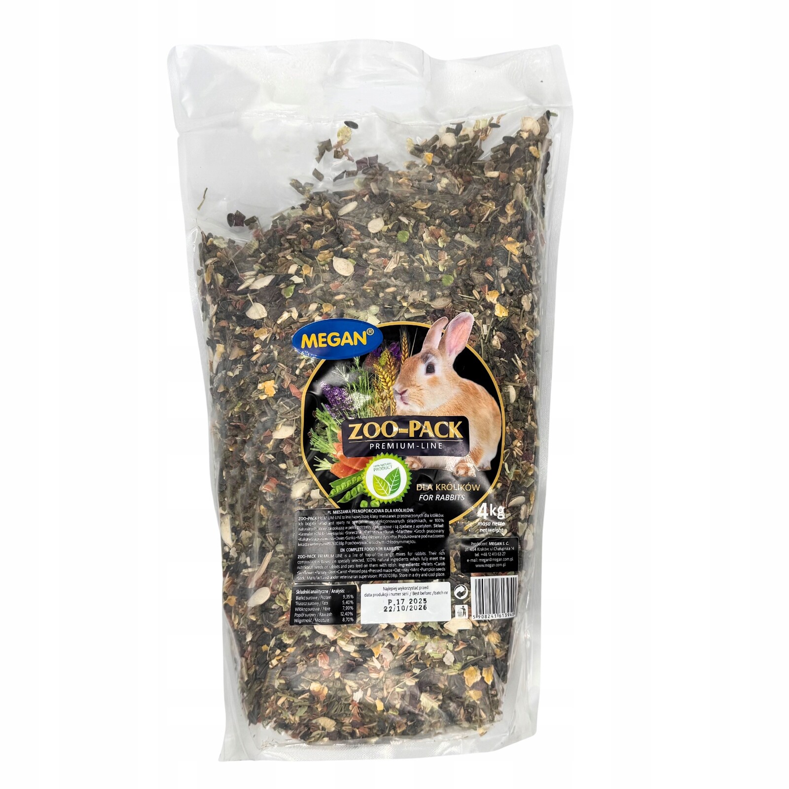 Megan Zoo-box Premium Line krmivo pro králíky 4 kg