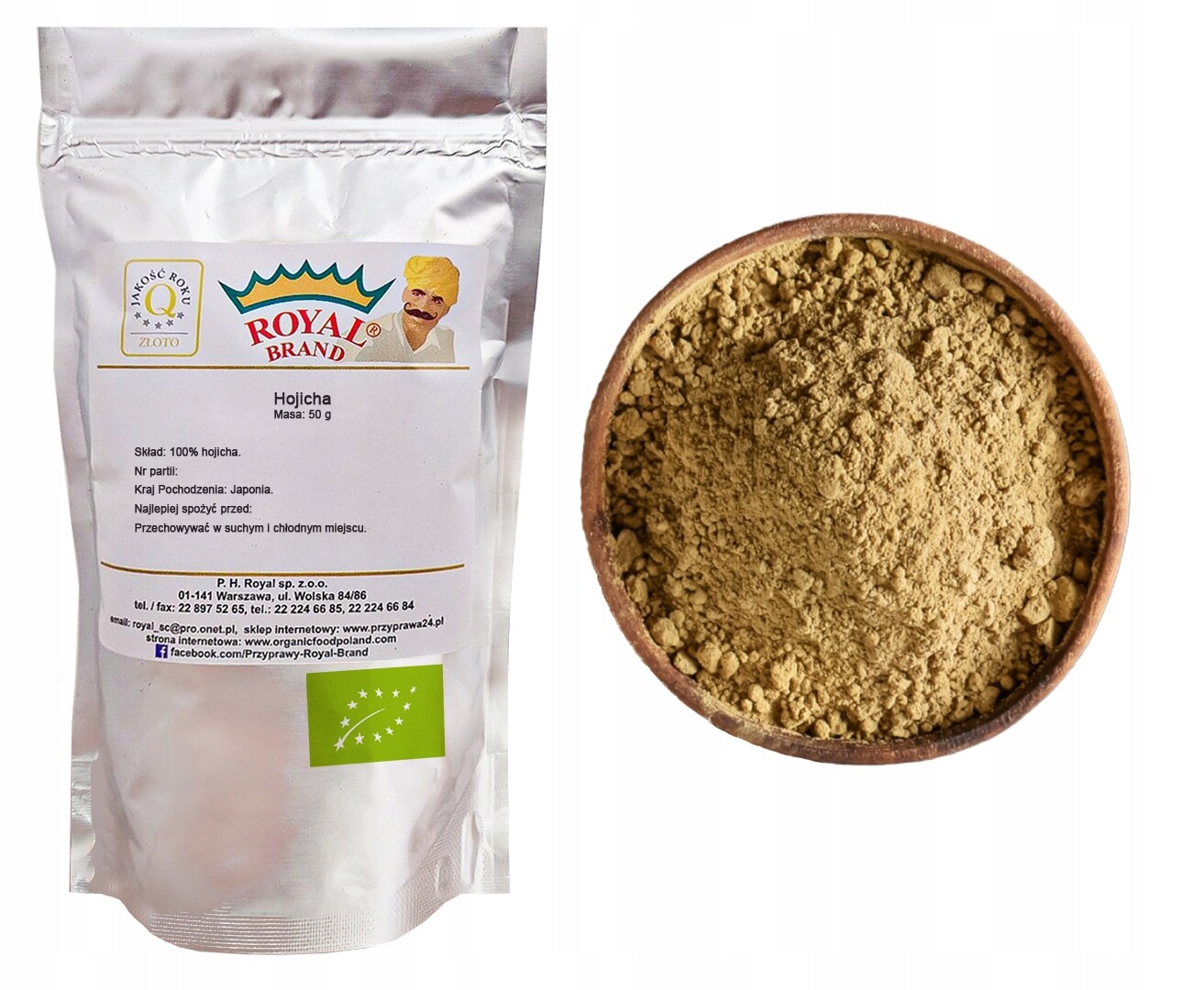 Hojicha prášek Royal Brand japonský mletý zelený čaj 50 g