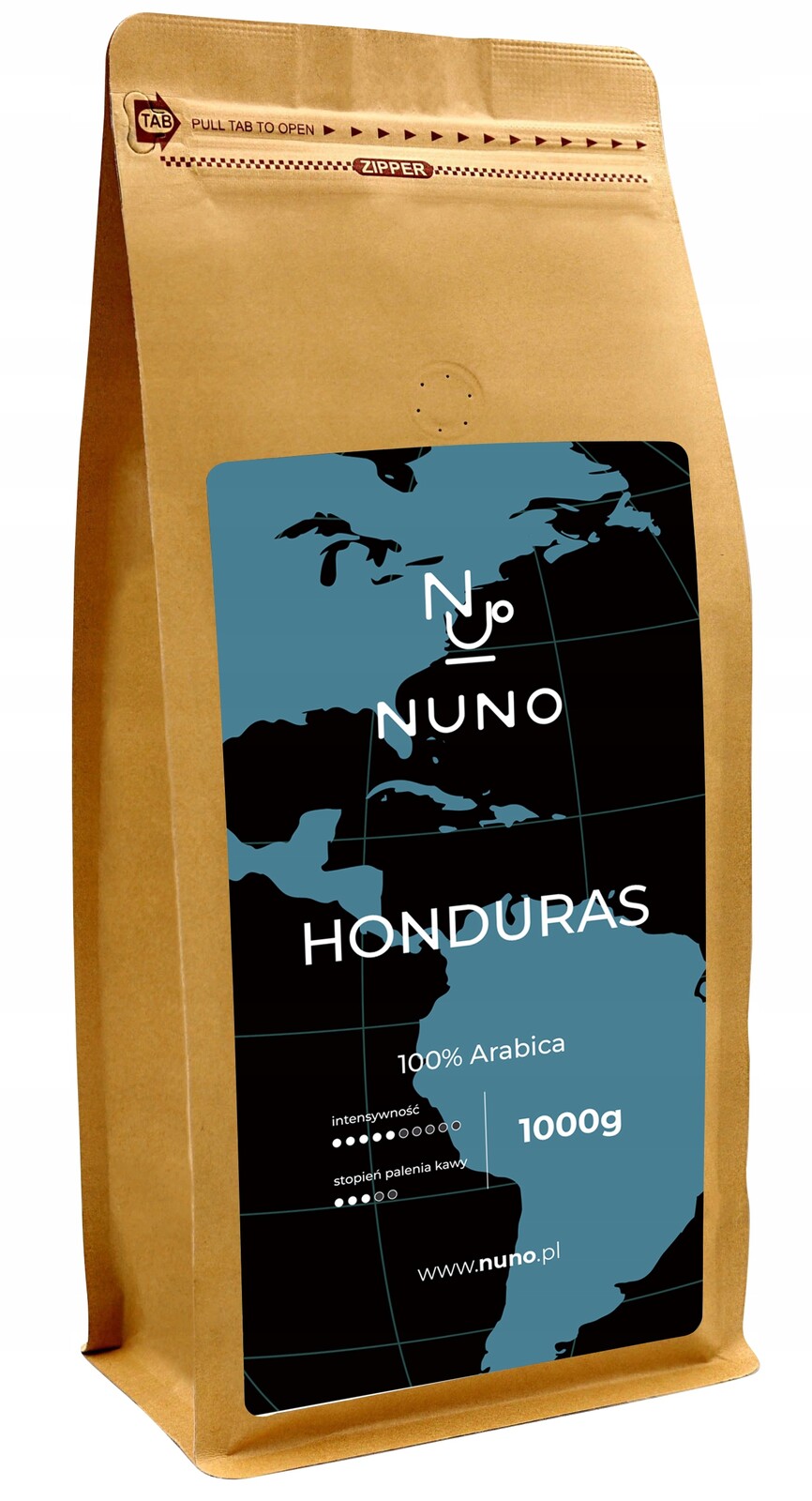 Káva zrnková 1kg 100% Arabica 72h Od vypálení Kraftová Nuno Honduras