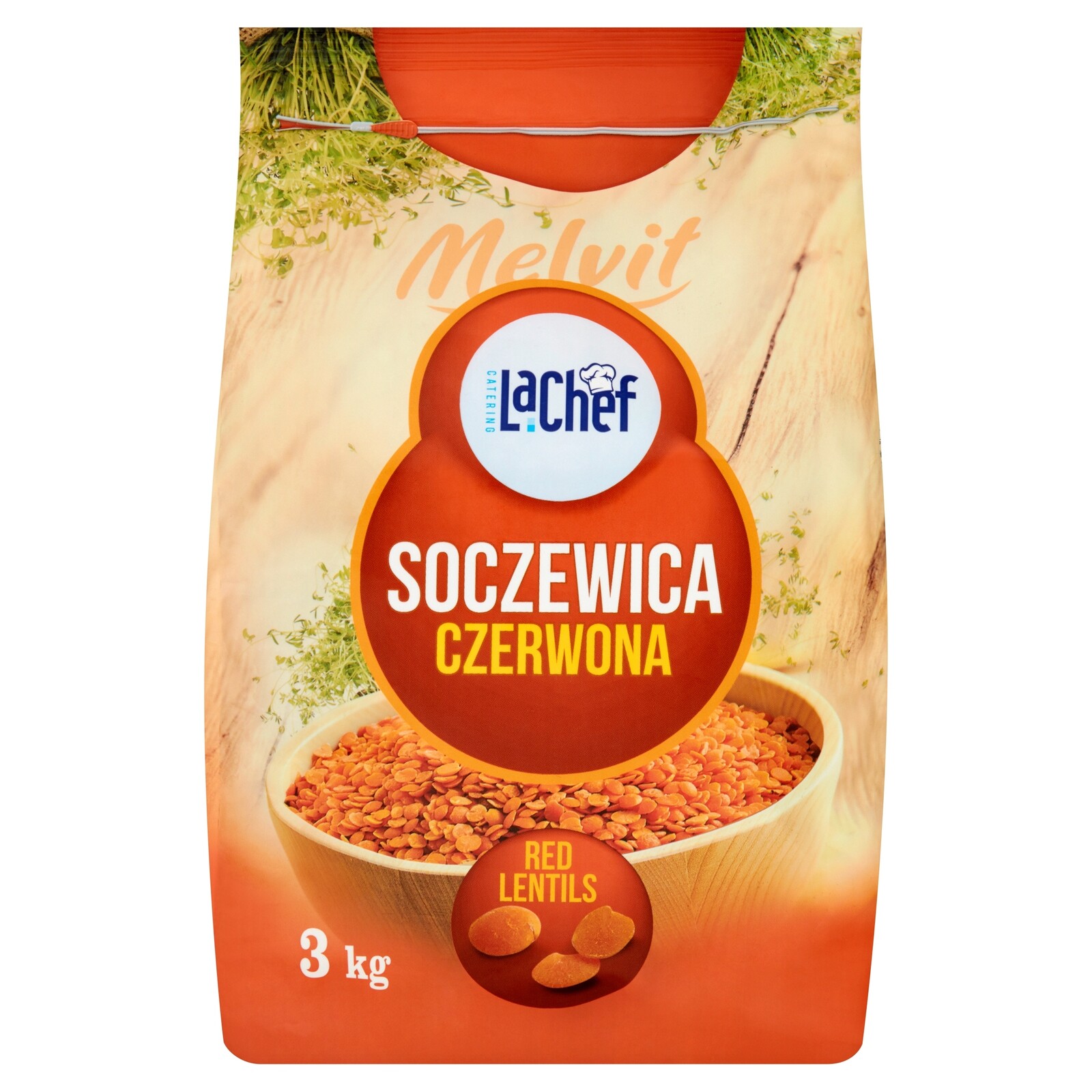 Červená čočka Melvit 3 kg