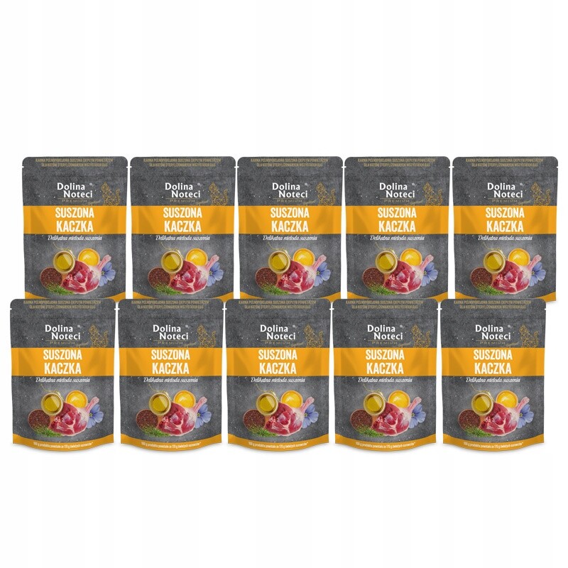 Dolina Noteci Premium Sušené krmivo pro sterilizované kočky kachna 10x150g