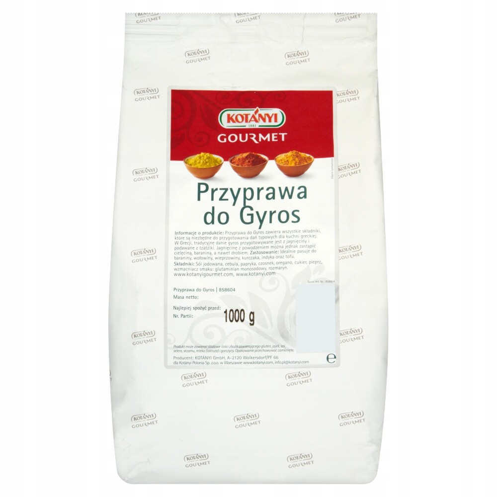 Kotányi Gourmet Koření pro Gyros 1000 g