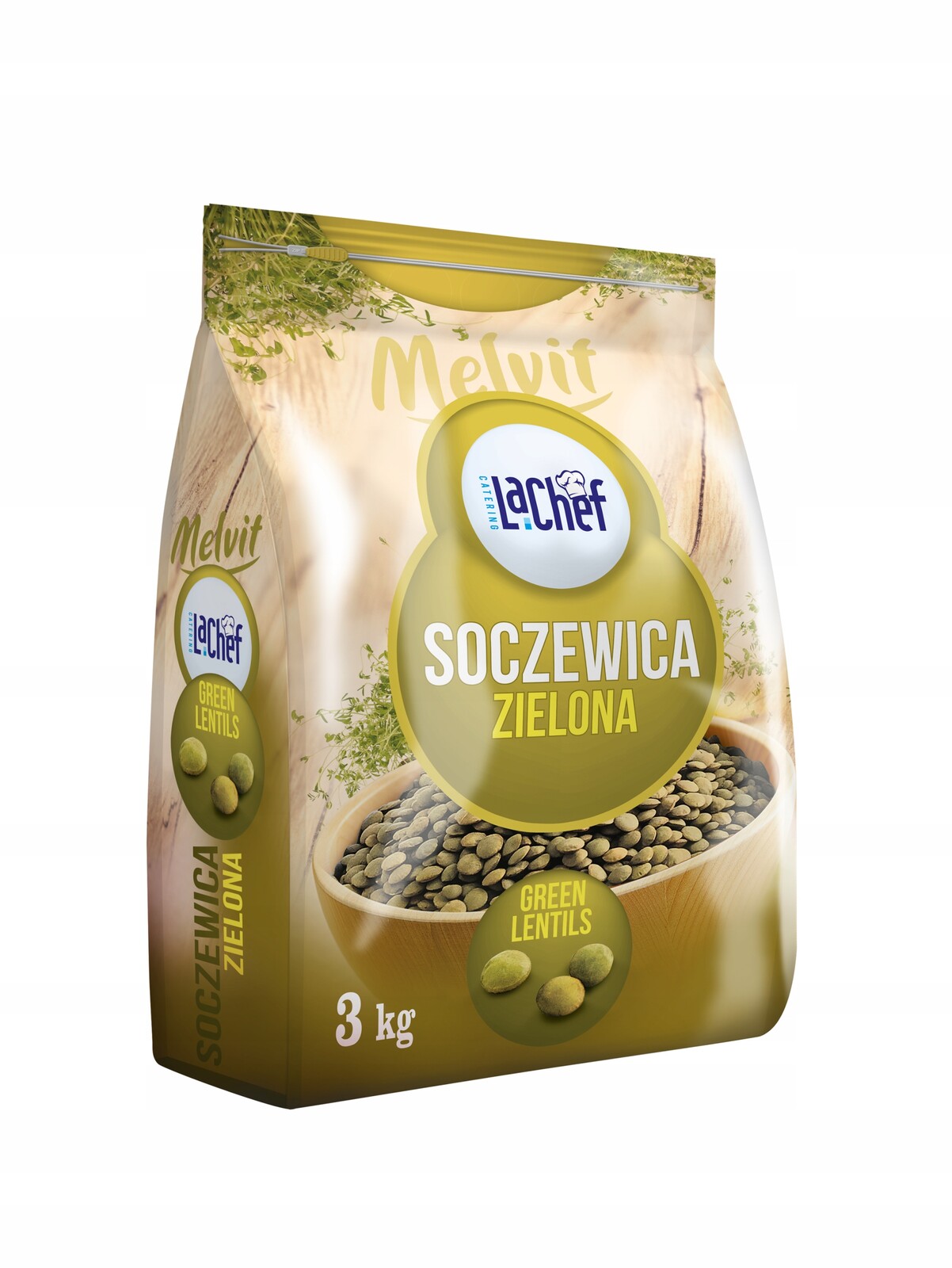 Zelená čočka Melvit 3 kg