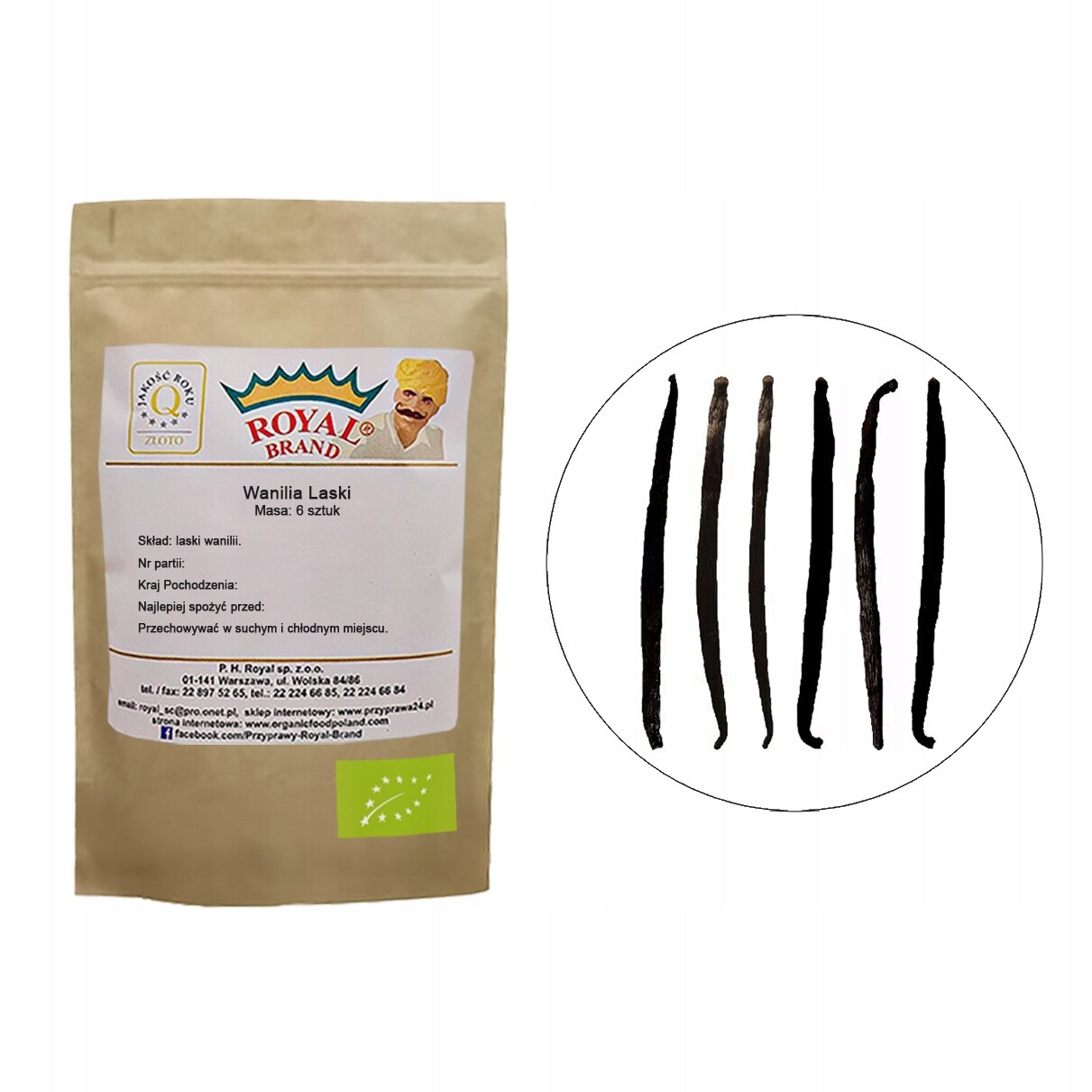 Vanilkové tyčinky bio vanilka ekologická tyčinka 6 kusů premium 15 cm Tlusté XL