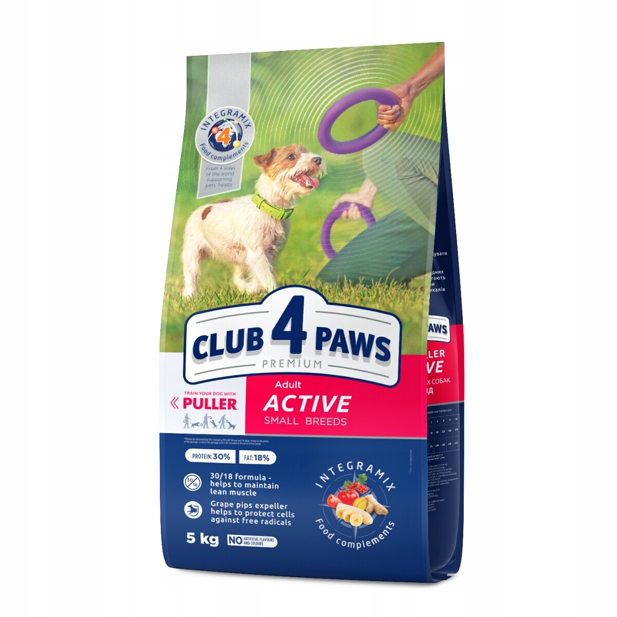 Suché krmivo pro psy malých plemen „Active“ 5 kg Club 4 Paws