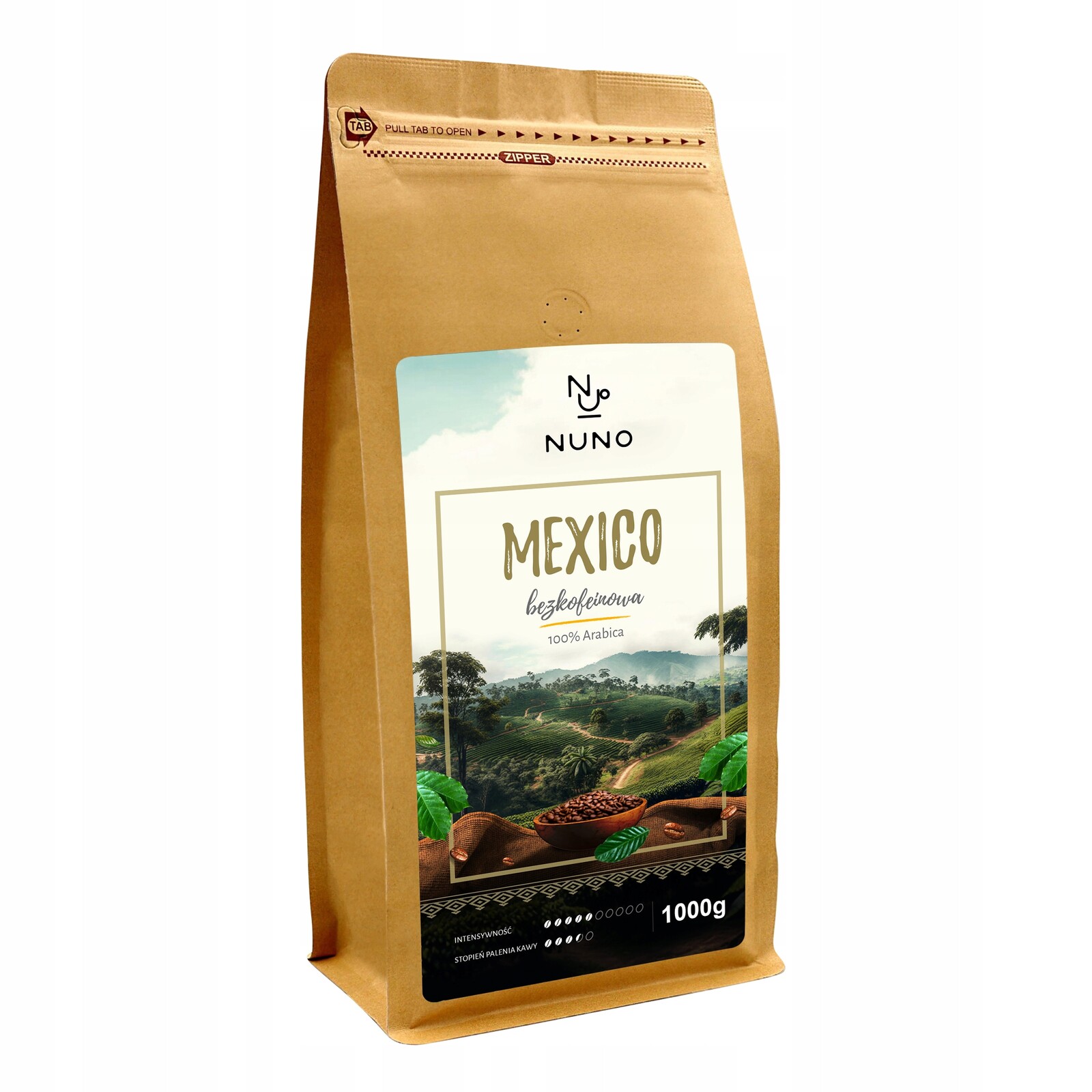 Káva Nuno Bez Kofeinu Mexico Mexiko Kraftová Čerstvá 100% Arabica Decaf