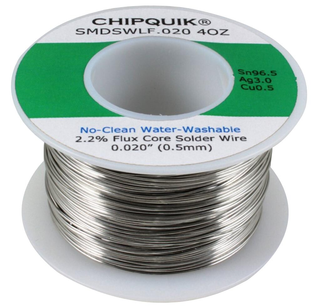 Chip Quik Smdswlf.020 4Oz Solder Wire, No Clean, 220 Deg C, 0.5Mm