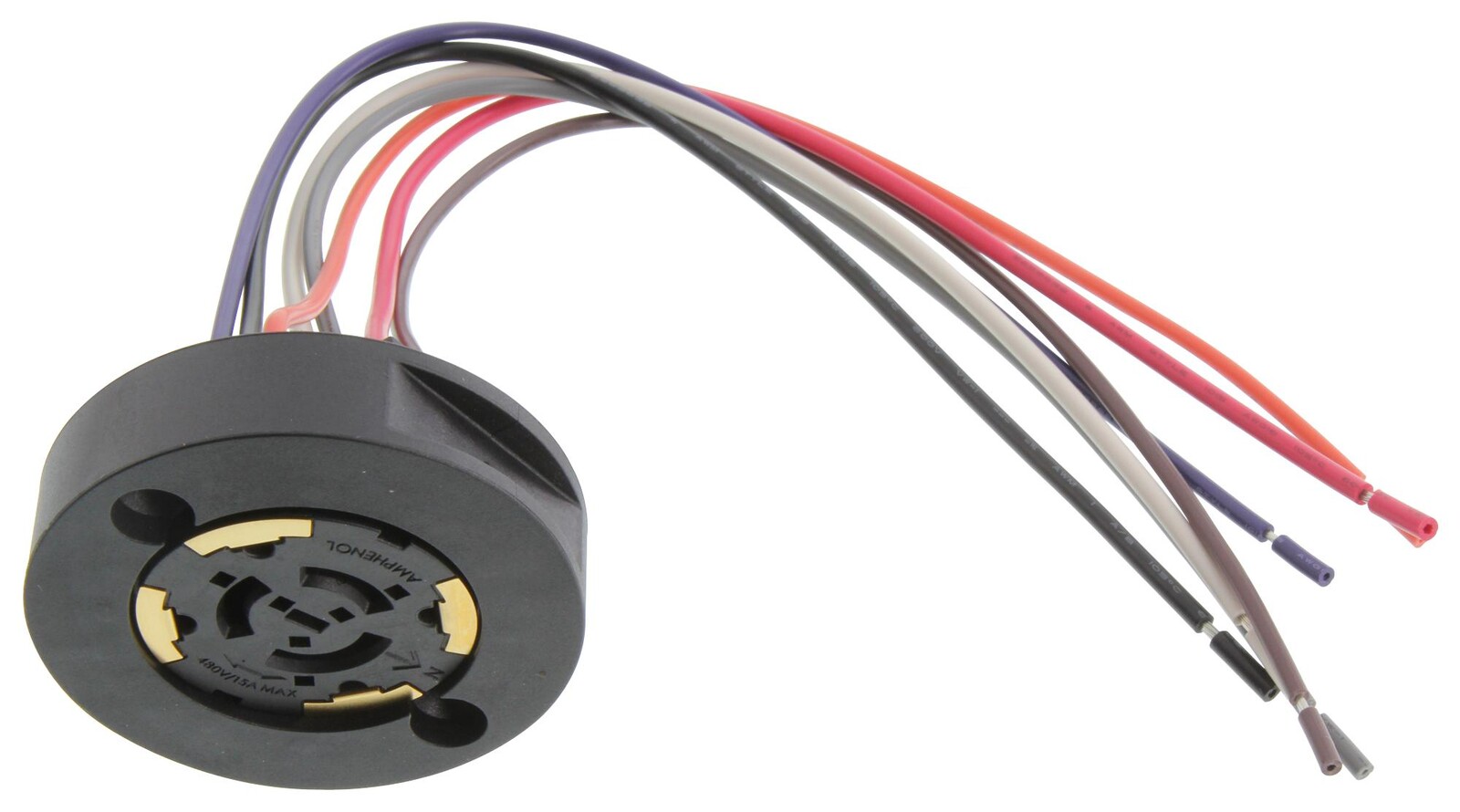 Amphenol Communications Solutions Fla-R4161-30. Led Conn, Rcpt, 7Pos, Cable Mount, 16Awg