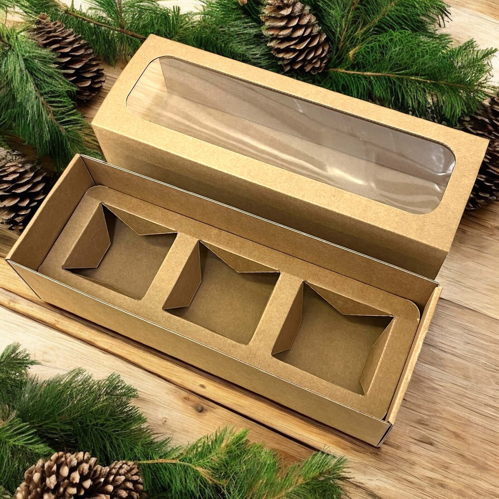 Nutworld.cz Dárková krabice prázdná 3x sklenice deluxe