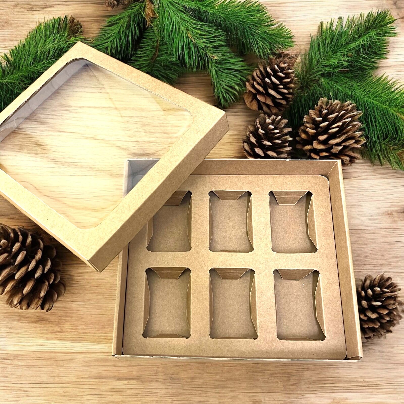 Dárková krabice prázdná 6x sklenička exclusive