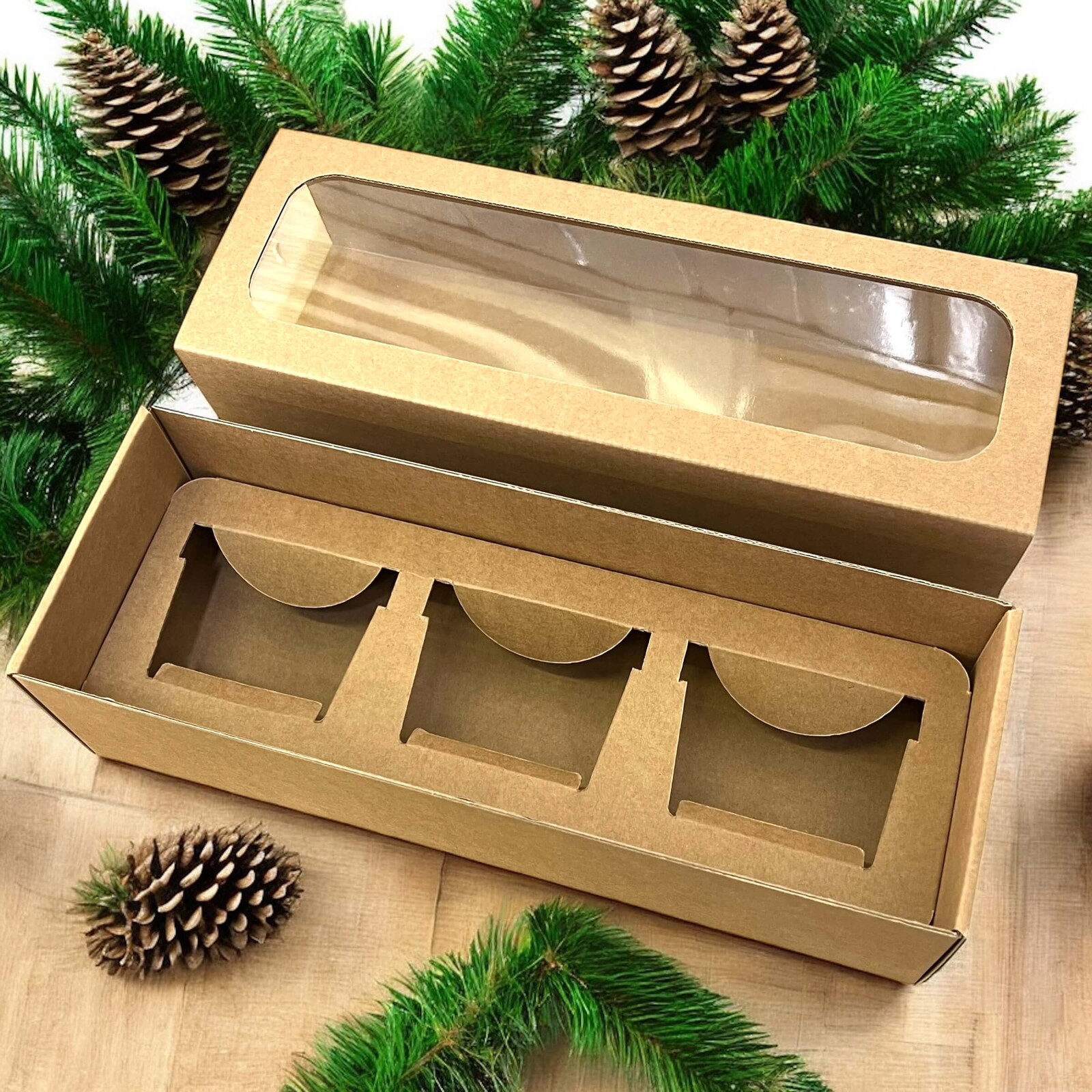 Nutworld.cz Dárková krabice prázdná 3x EKO kelímek