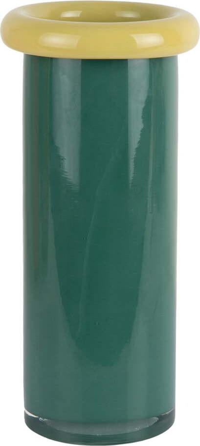 Tmavě zelená skleněná váza (výška 27,5 cm) Plegado – PT LIVING