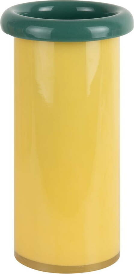 Žlutá skleněná váza (výška 23,5 cm) Plegado – PT LIVING