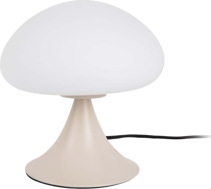 Šedá stolní lampa (výška 21 cm) Hongo – Leitmotiv