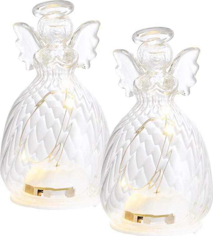 Světelné dekorace v sadě 2 ks na baterky ø 96 cm Wave Angel – Sirius