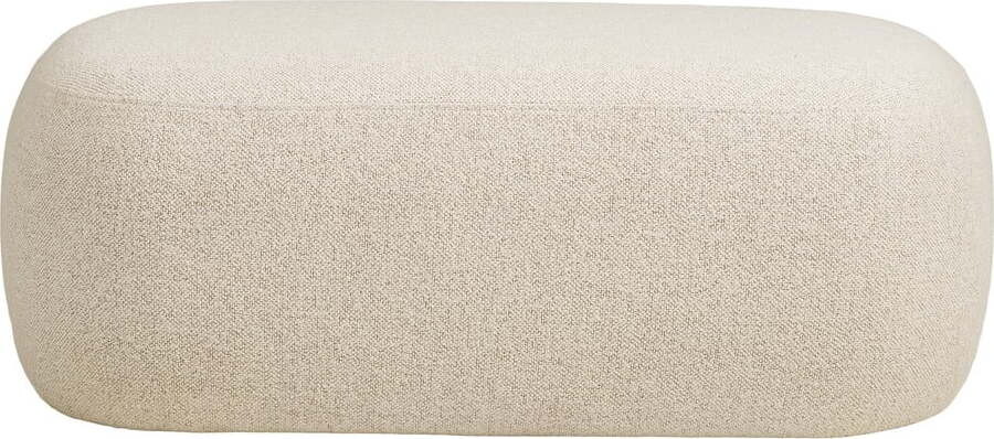 Béžová lavice z textilie bouclé Blossomville – House Nordic