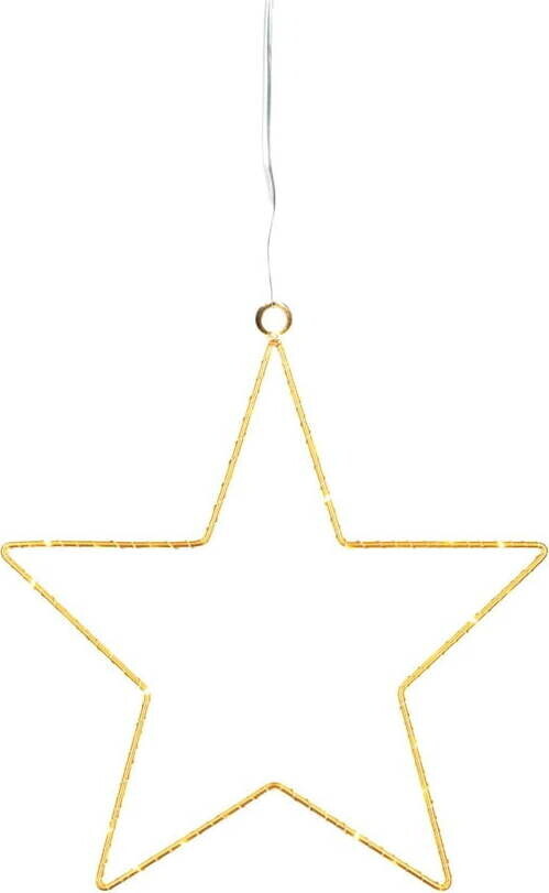 Světelná dekorace na baterky ve zlaté barvě Liva Star – Sirius