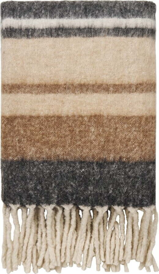 Hnědá deka s příměsí vlny 130x170 cm Carmel – House Nordic