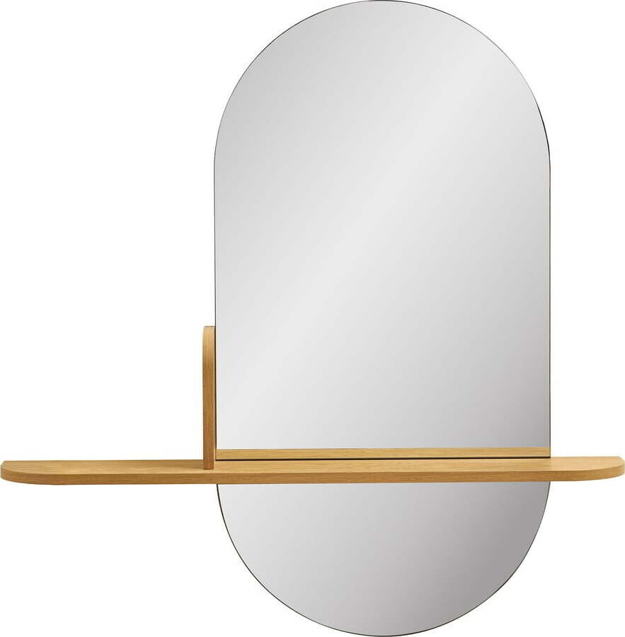 Nástěnné zrcadlo s poličkou 92x94,5 cm Barco – House Nordic