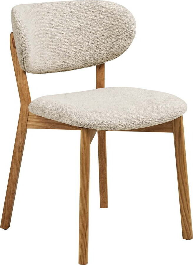 Béžová/v přírodní barvě čalouněná jídelní židle Dunkirk – House Nordic