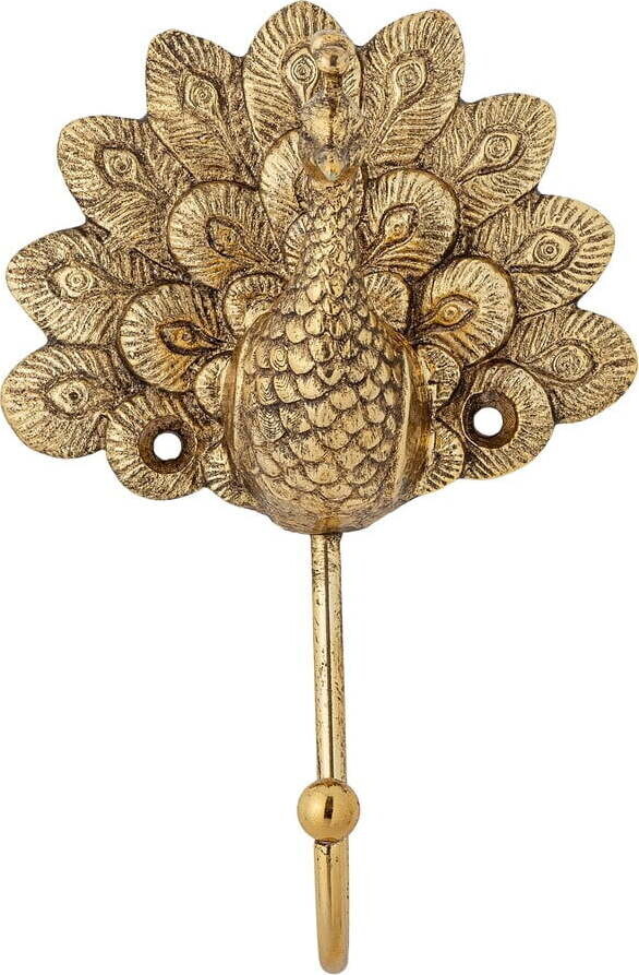 Nástěnný kovový háček ve zlaté barvě Dun – Bloomingville