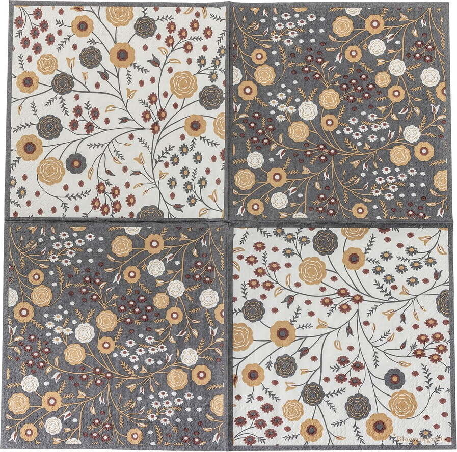 Papírové ubrousky v sadě 20 ks 33x33 cm Eydis – Bloomingville