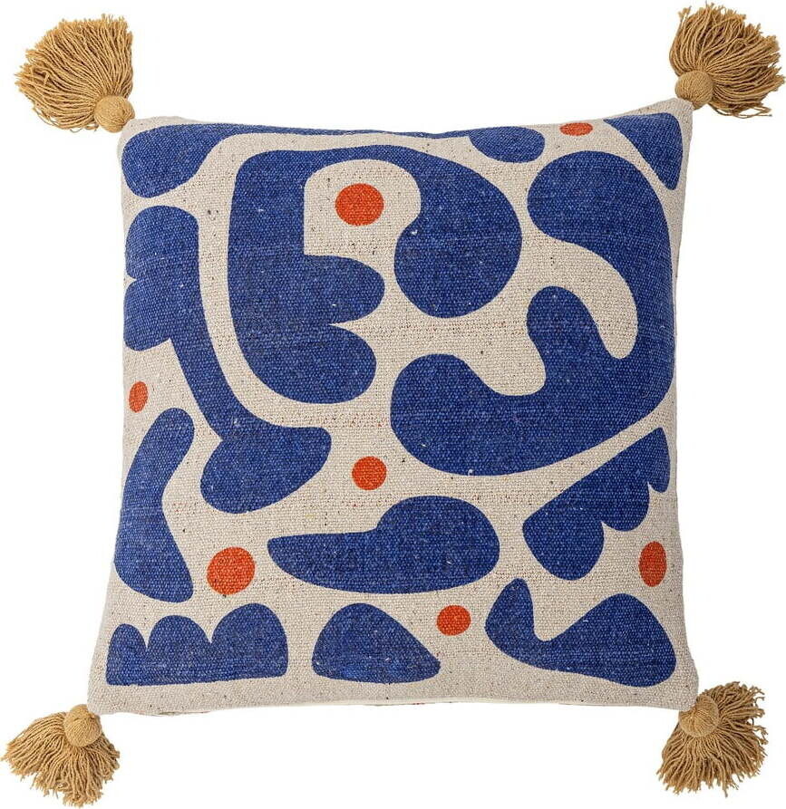 Dekorační polštář z recyklované bavlny 45x45 cm Eviaya – Bloomingville