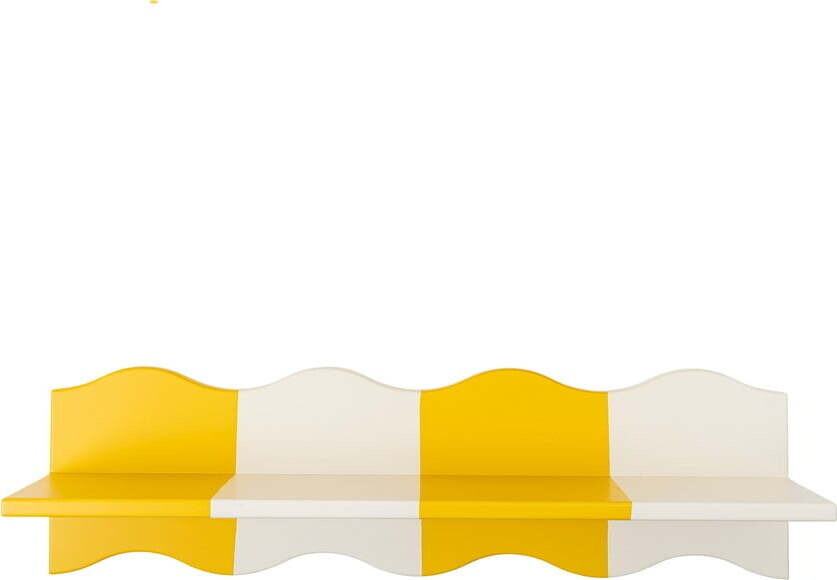 Žlutá/bílá dětská police 80 cm Bubbi – Bloomingville Mini