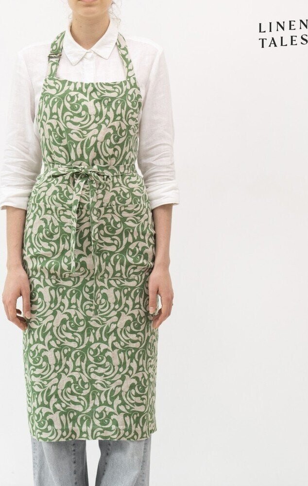 Lněná zástěra Evergreen Damask – Linen Tales