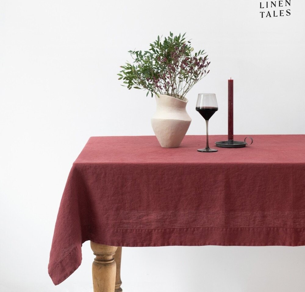Lněný ubrus 140x200 cm Marsala – Linen Tales