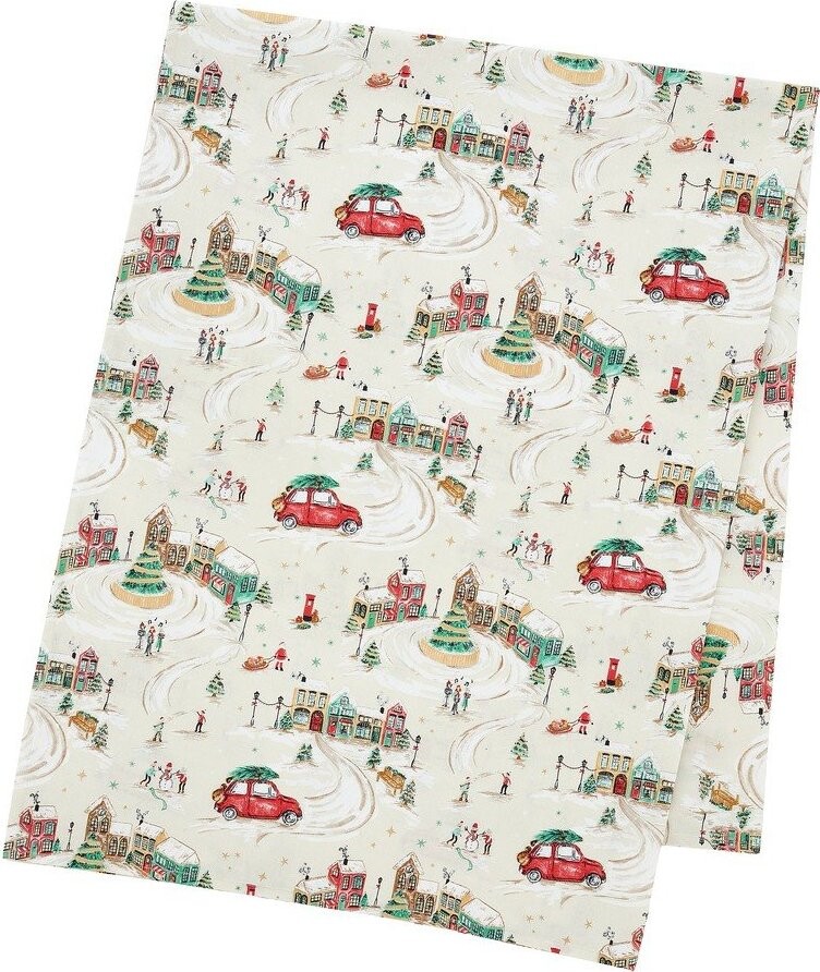 Bavlněný ubrus 132x178 cm Christmas Town – Catherine Lansfield