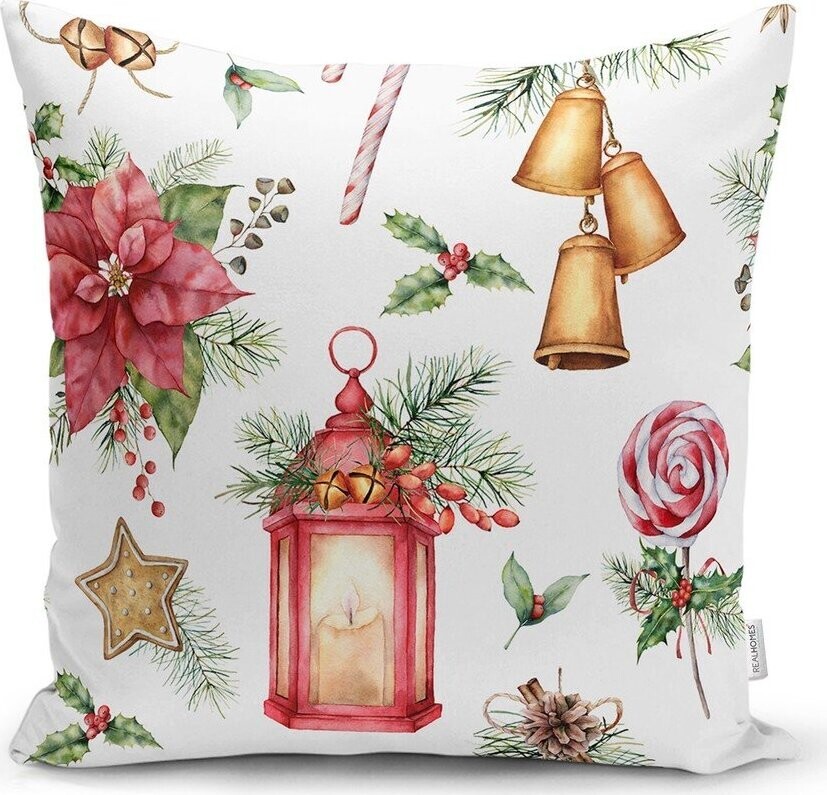 Povlak na polštář s vánočním motivem 43x43 cm Lantern – Mila Home