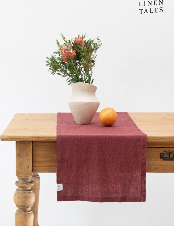 Lněný běhoun na stůl 40x150 cm Marsala – Linen Tales