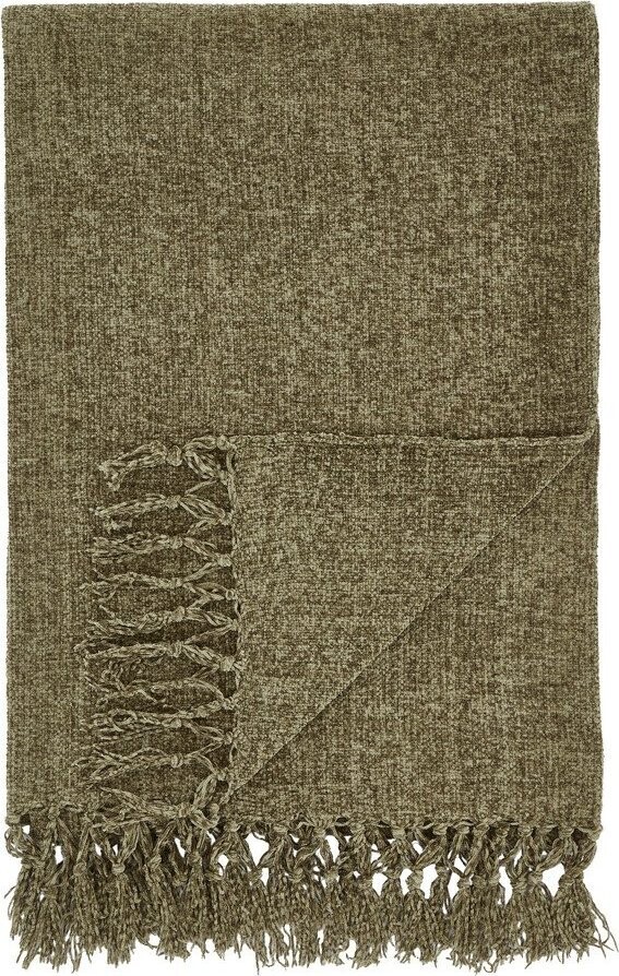 Khaki deka z žinylky 130x170 cm Wilson – Catherine Lansfield