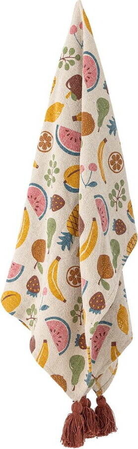 Dětská deka z recyklované bavlny 130x160 cm Fruitta – Bloomingville Mini