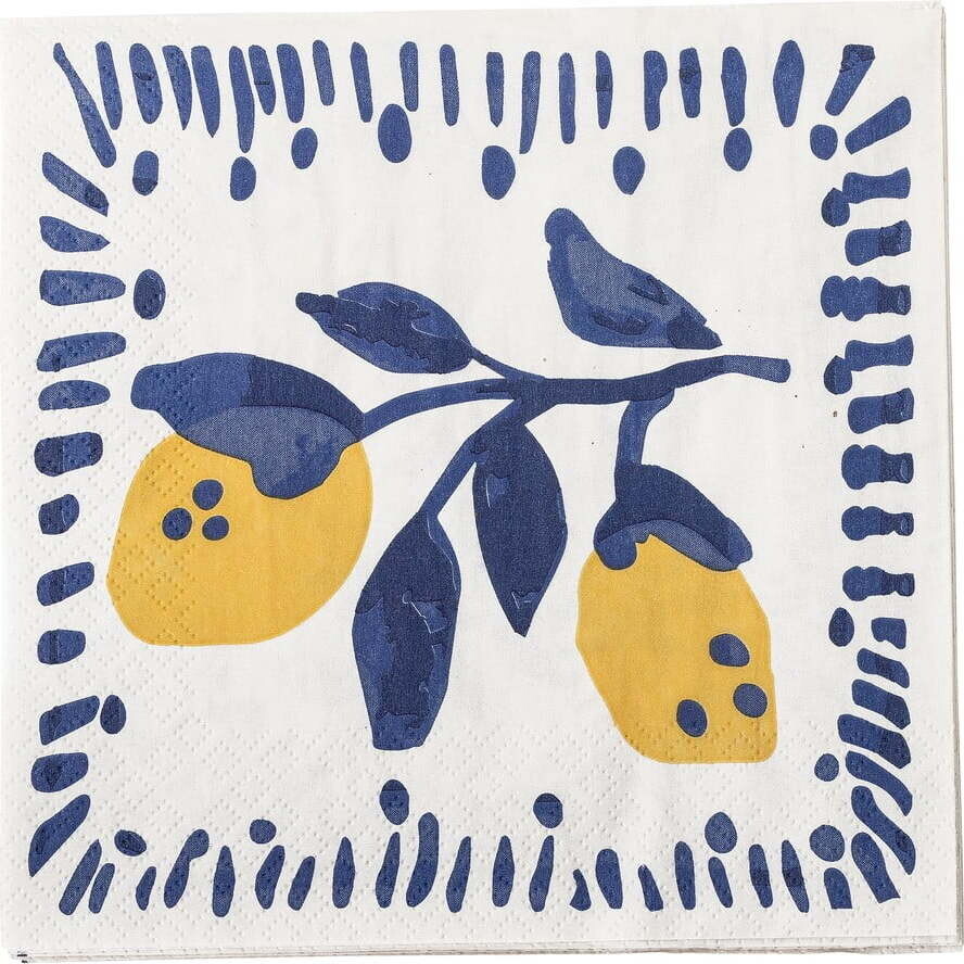 Papírové ubrousky v sadě 20 ks 33x33 cm Maxima – Bloomingville
