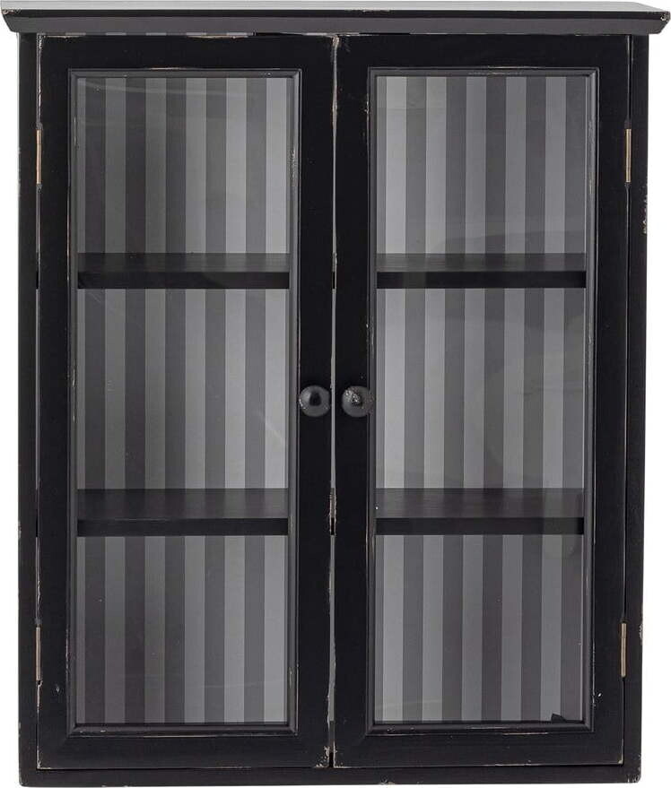 Černá závěsná vitrína z jedlového dřeva 51,5x66,5x22,5 cm Hazem – Bloomingville